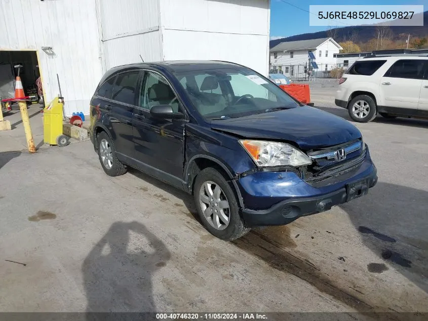 2009 Honda Cr-V Ex VIN: 5J6RE48529L069827 Lot: 40746320