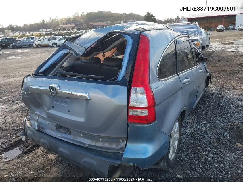 2009 Honda Cr-V Ex-L VIN: JHLRE38719C007601 Lot: 40775208