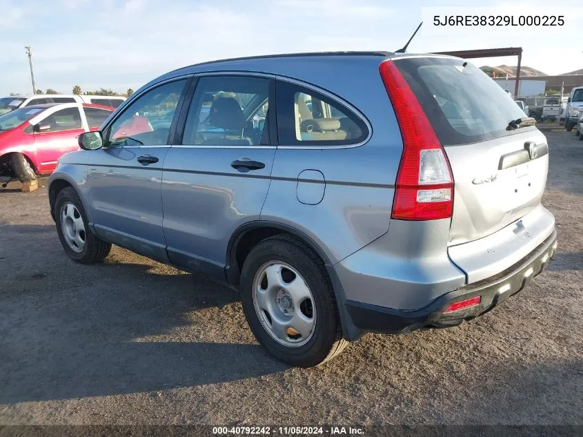 2009 Honda Cr-V Lx VIN: 5J6RE38329L000225 Lot: 40792242