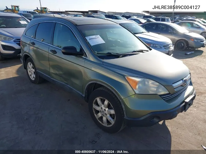 2009 Honda Cr-V Ex VIN: JHLRE38589C004127 Lot: 40800637