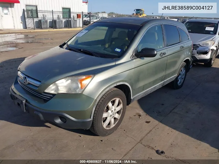 2009 Honda Cr-V Ex VIN: JHLRE38589C004127 Lot: 40800637