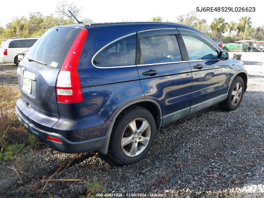 2009 Honda Cr-V Ex VIN: 5J6RE48529L026623 Lot: 40821528