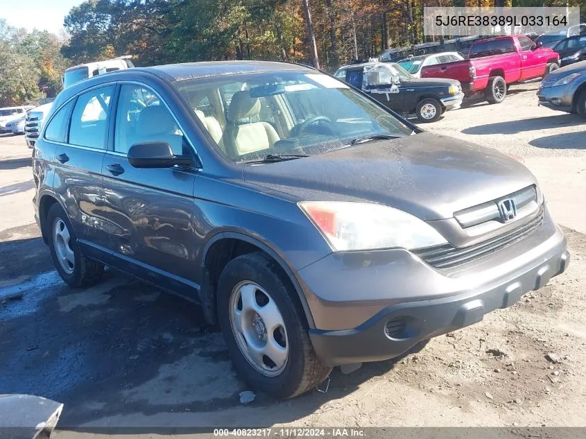 2009 Honda Cr-V Lx VIN: 5J6RE38389L033164 Lot: 40823217