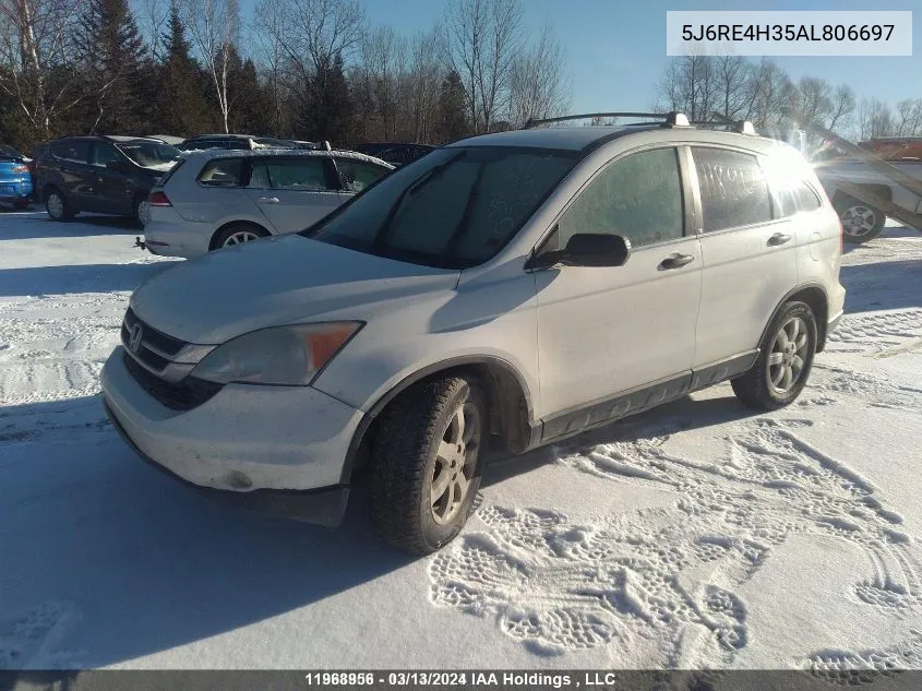 2010 Honda Cr-V VIN: 5J6RE4H35AL806697 Lot: 11968956