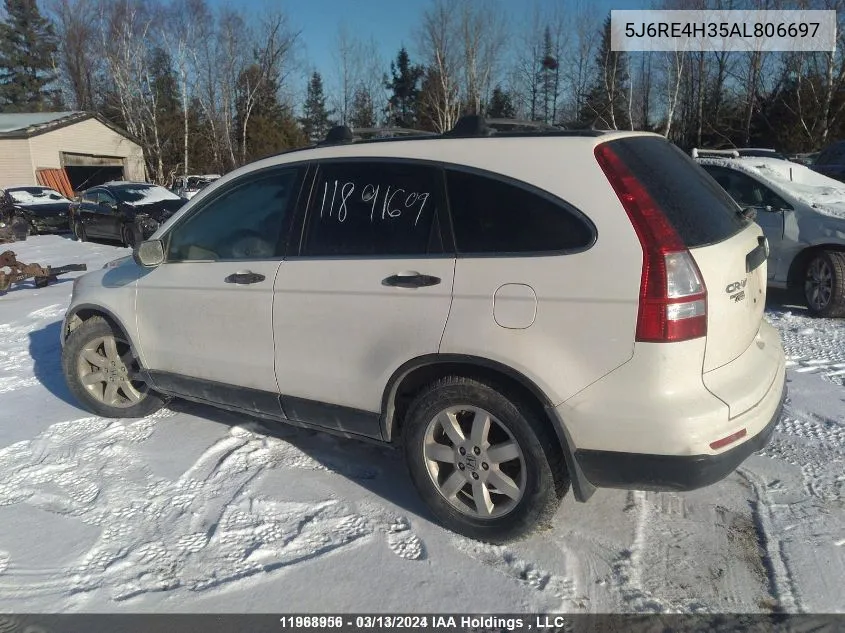 2010 Honda Cr-V VIN: 5J6RE4H35AL806697 Lot: 11968956