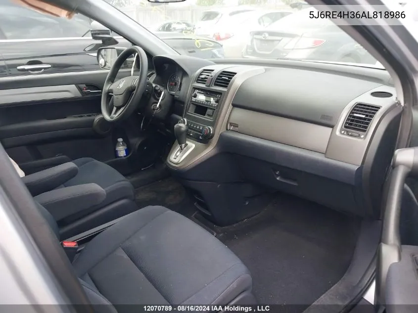 5J6RE4H36AL818986 2010 Honda Cr-V Lx