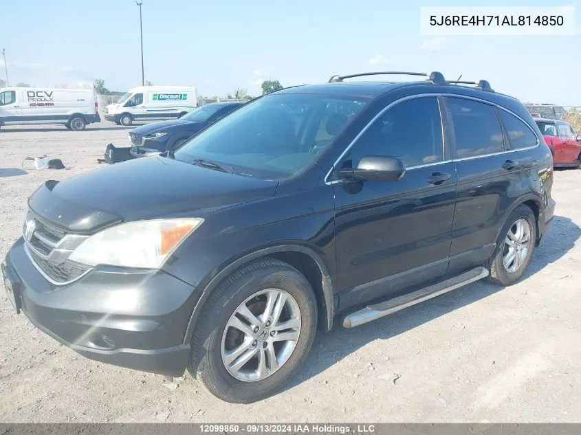 2010 Honda Cr-V VIN: 5J6RE4H71AL814850 Lot: 12099850