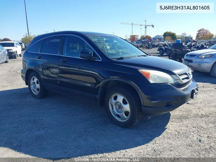 2010 Honda Cr-V VIN: 5J6RE3H31AL801605 Lot: 12101656