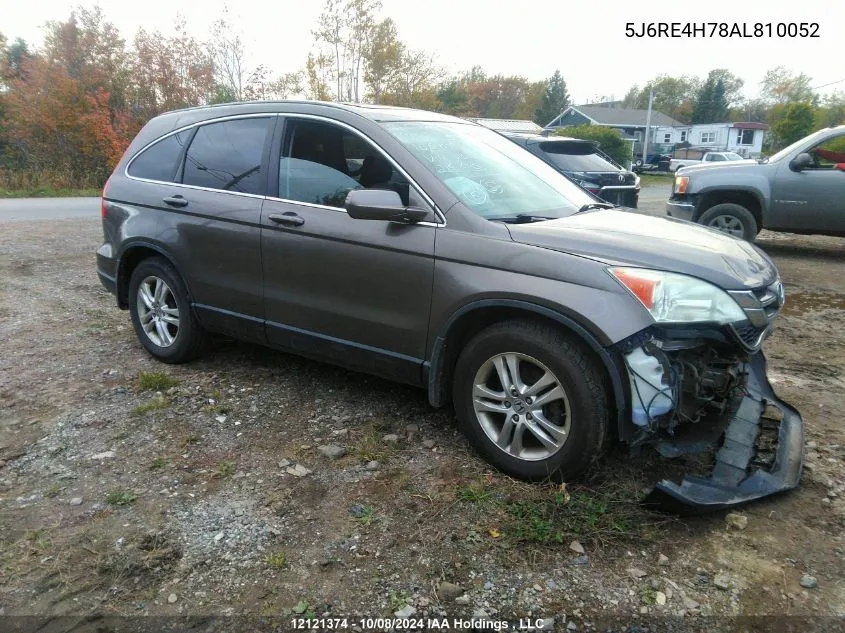 2010 Honda Cr-V VIN: 5J6RE4H78AL810052 Lot: 12121374