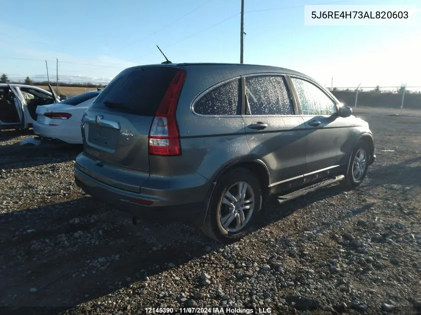 2010 Honda Cr-V VIN: 5J6RE4H73AL820603 Lot: 12145390