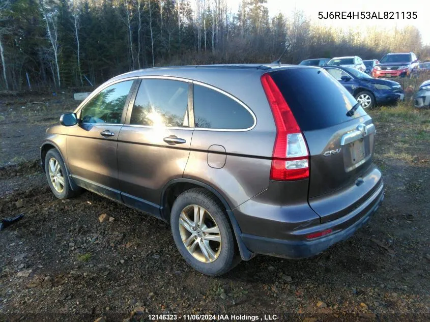 2010 Honda Cr-V VIN: 5J6RE4H53AL821135 Lot: 12146323