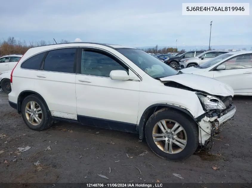 2010 Honda Cr-V VIN: 5J6RE4H76AL819946 Lot: 12148706