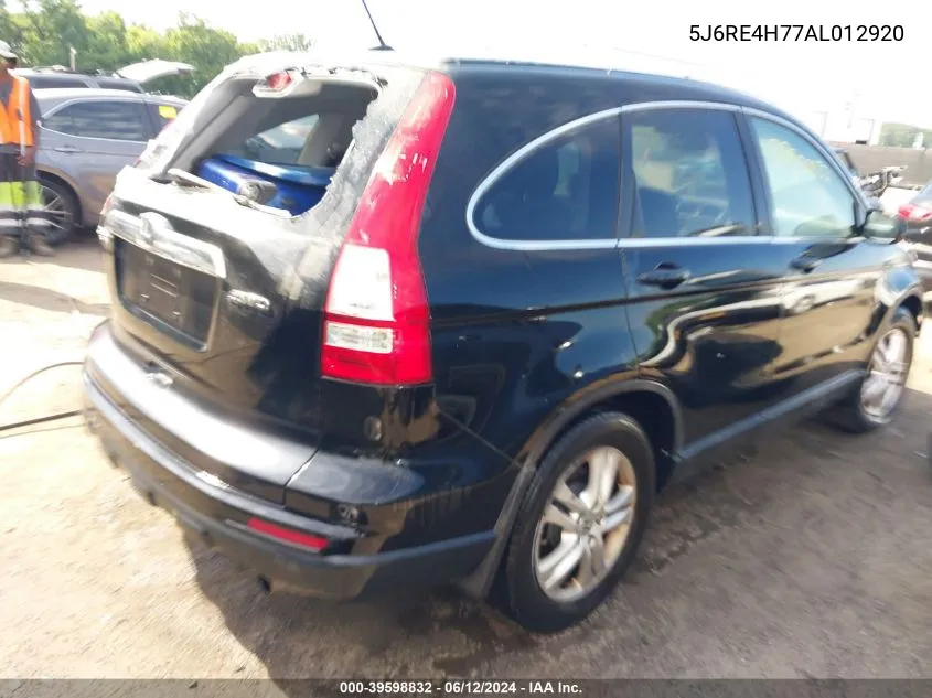 5J6RE4H77AL012920 2010 Honda Cr-V Ex-L