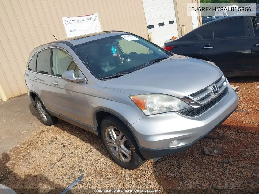 5J6RE4H78AL015356 2010 Honda Cr-V Ex-L