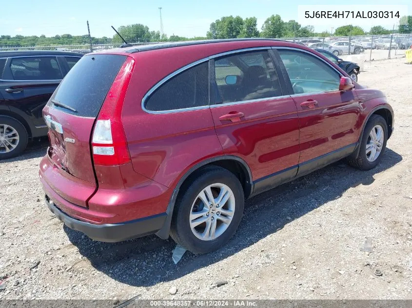 5J6RE4H71AL030314 2010 Honda Cr-V Ex-L