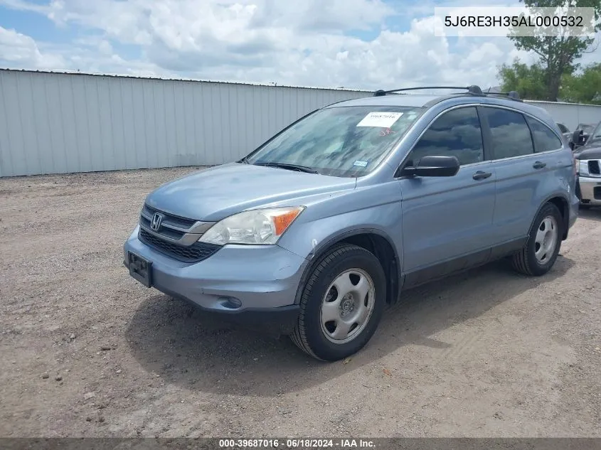 5J6RE3H35AL000532 2010 Honda Cr-V Lx