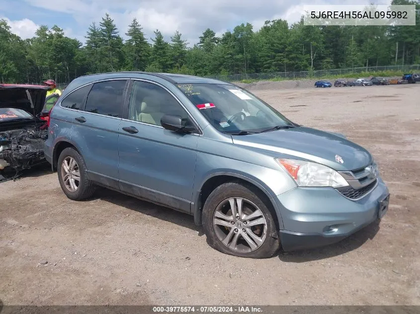 2010 Honda Cr-V Ex VIN: 5J6RE4H56AL095982 Lot: 39775574