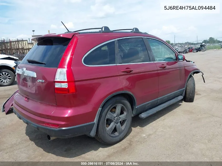 5J6RE4H75AL094484 2010 Honda Cr-V Ex-L