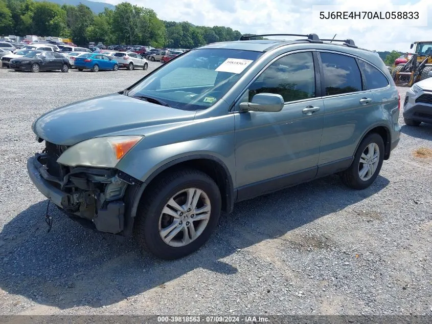 5J6RE4H70AL058833 2010 Honda Cr-V Ex-L