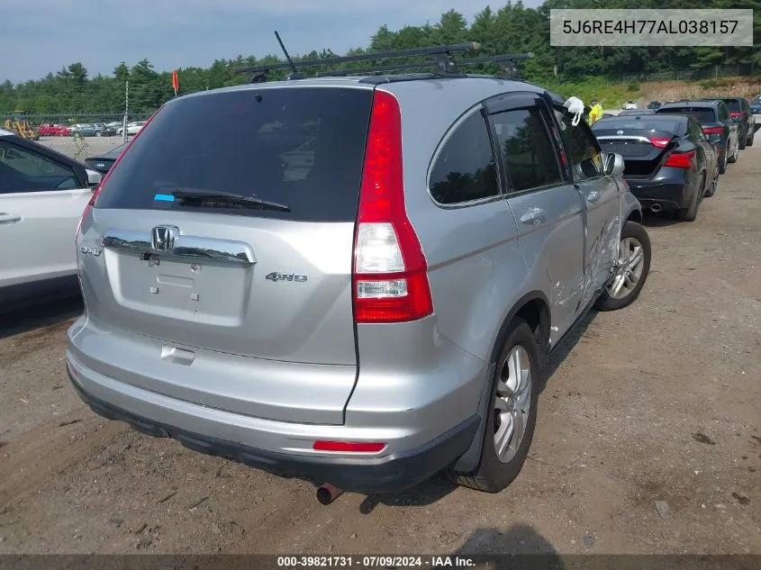 5J6RE4H77AL038157 2010 Honda Cr-V Ex-L