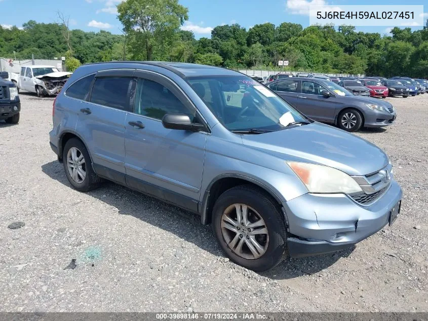 5J6RE4H59AL027451 2010 Honda Cr-V Ex