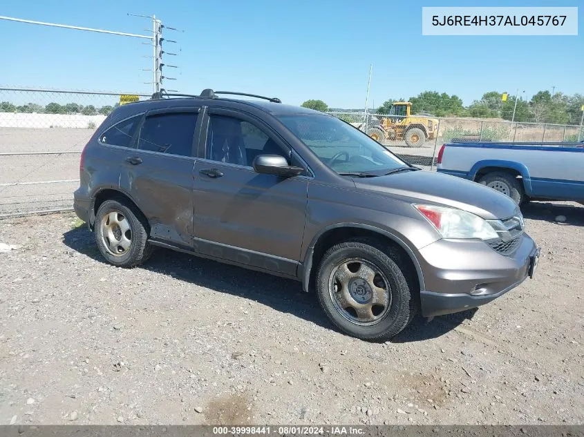 2010 Honda Cr-V Lx VIN: 5J6RE4H37AL045767 Lot: 39998441