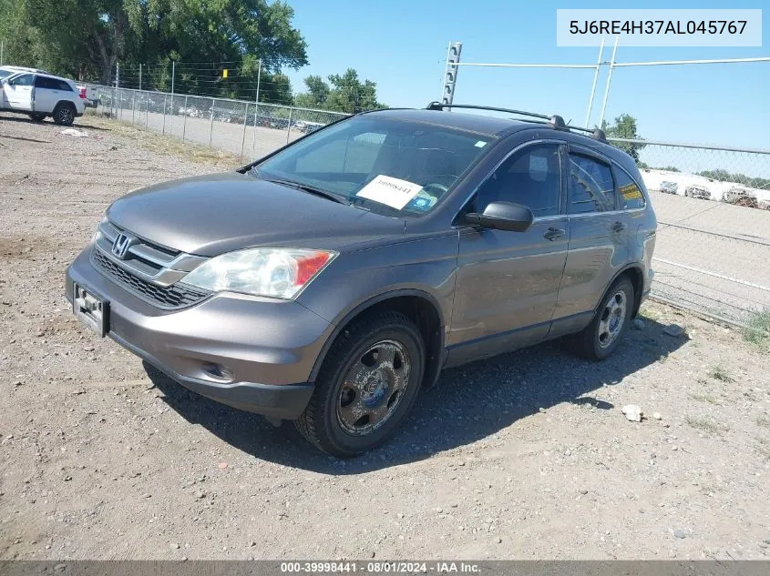 2010 Honda Cr-V Lx VIN: 5J6RE4H37AL045767 Lot: 39998441