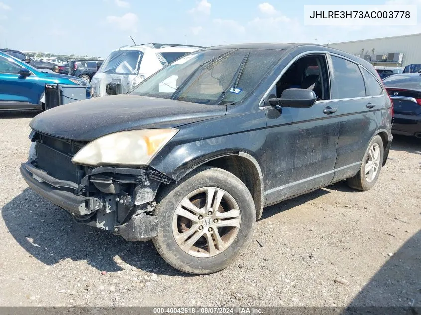 JHLRE3H73AC003778 2010 Honda Cr-V Ex-L