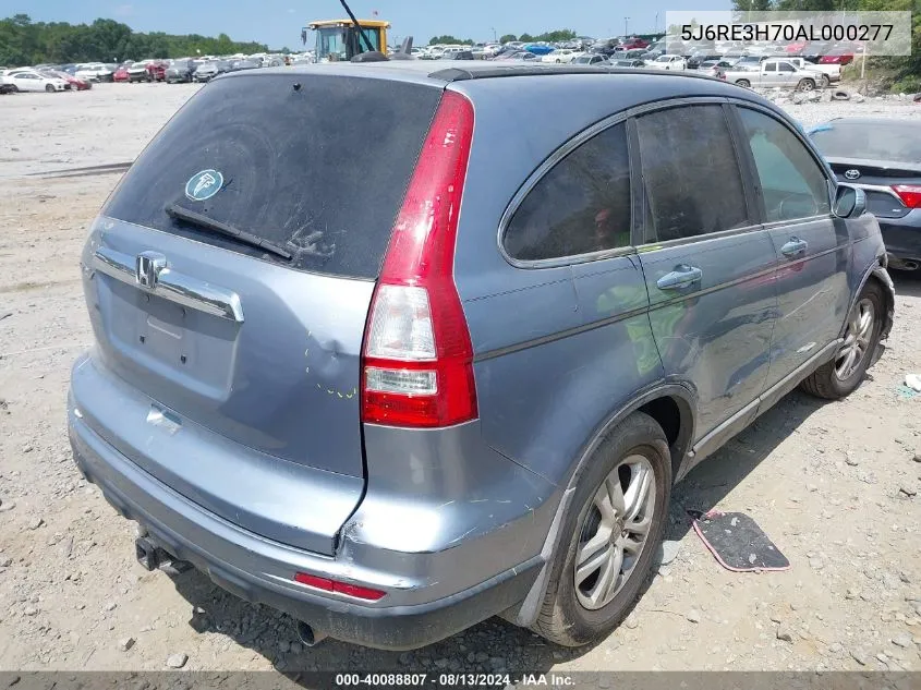 5J6RE3H70AL000277 2010 Honda Cr-V Ex-L