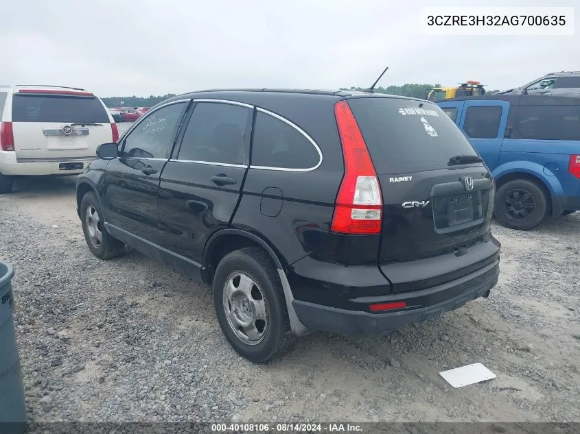 3CZRE3H32AG700635 2010 Honda Cr-V Lx