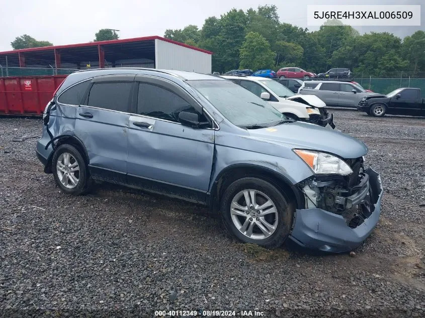 2010 Honda Cr-V Lx VIN: 5J6RE4H3XAL006509 Lot: 40112349