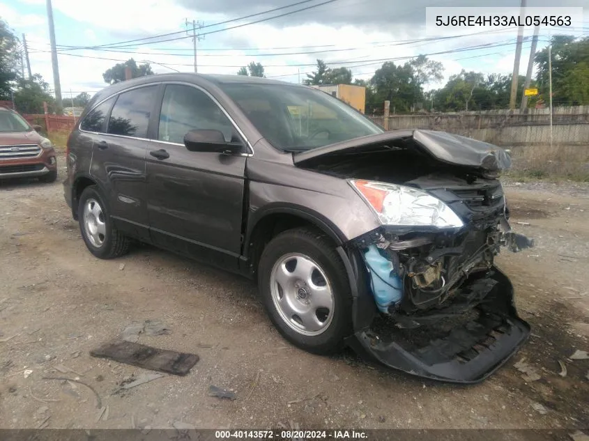 2010 Honda Cr-V Lx VIN: 5J6RE4H33AL054563 Lot: 40143572