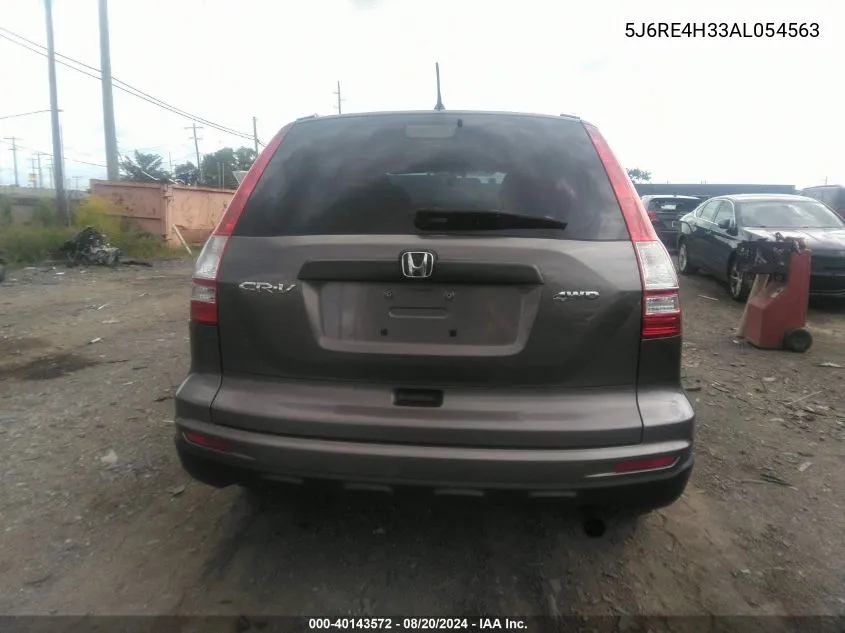 2010 Honda Cr-V Lx VIN: 5J6RE4H33AL054563 Lot: 40143572