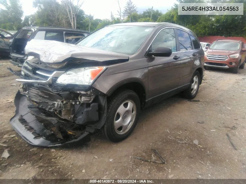 2010 Honda Cr-V Lx VIN: 5J6RE4H33AL054563 Lot: 40143572