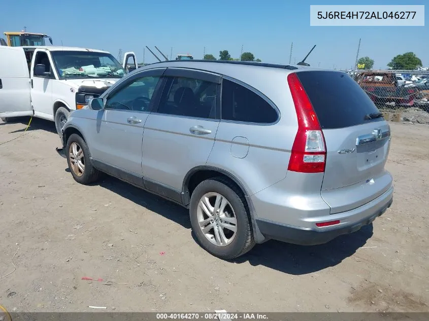 2010 Honda Cr-V Ex-L VIN: 5J6RE4H72AL046277 Lot: 40164270