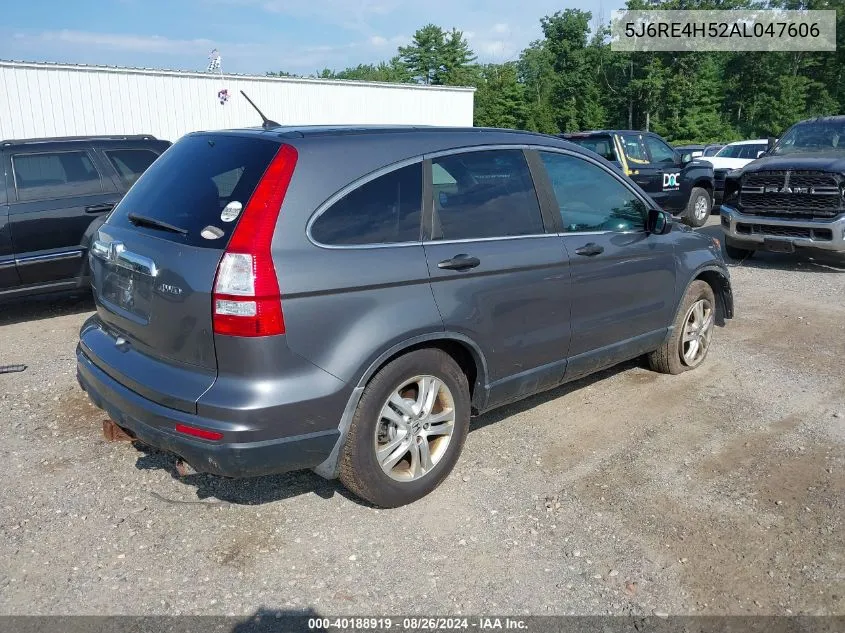 2010 Honda Cr-V Ex VIN: 5J6RE4H52AL047606 Lot: 40188919