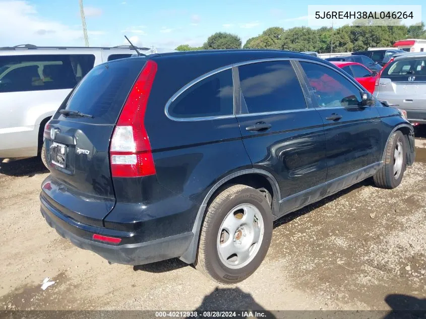 2010 Honda Cr-V Lx VIN: 5J6RE4H38AL046264 Lot: 40212938