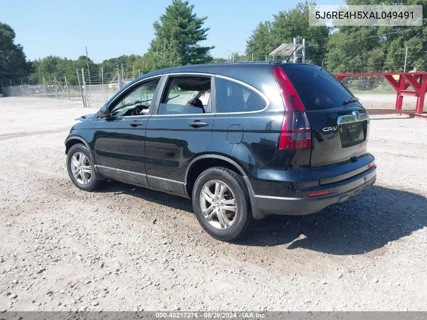 2010 Honda Cr-V Ex VIN: 5J6RE4H5XAL049491 Lot: 40217276