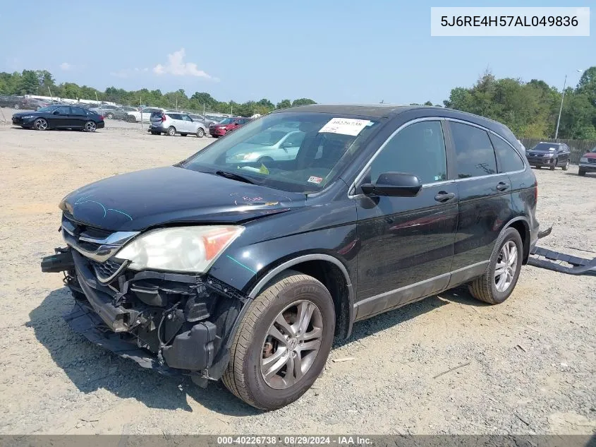 2010 Honda Cr-V Ex VIN: 5J6RE4H57AL049836 Lot: 40226738