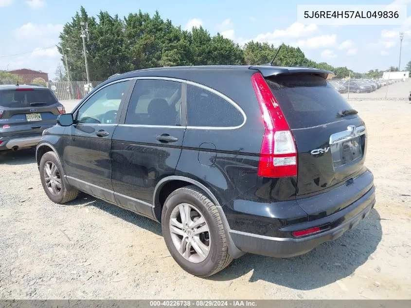 2010 Honda Cr-V Ex VIN: 5J6RE4H57AL049836 Lot: 40226738