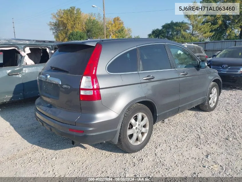 2010 Honda Cr-V Ex-L VIN: 5J6RE4H71AL063460 Lot: 40227894