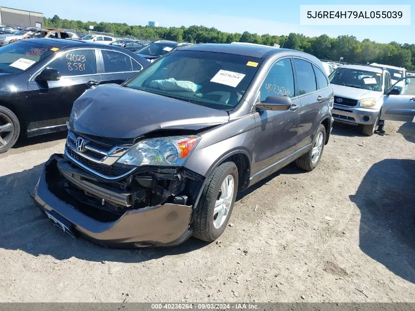 2010 Honda Cr-V Ex-L VIN: 5J6RE4H79AL055039 Lot: 40236264