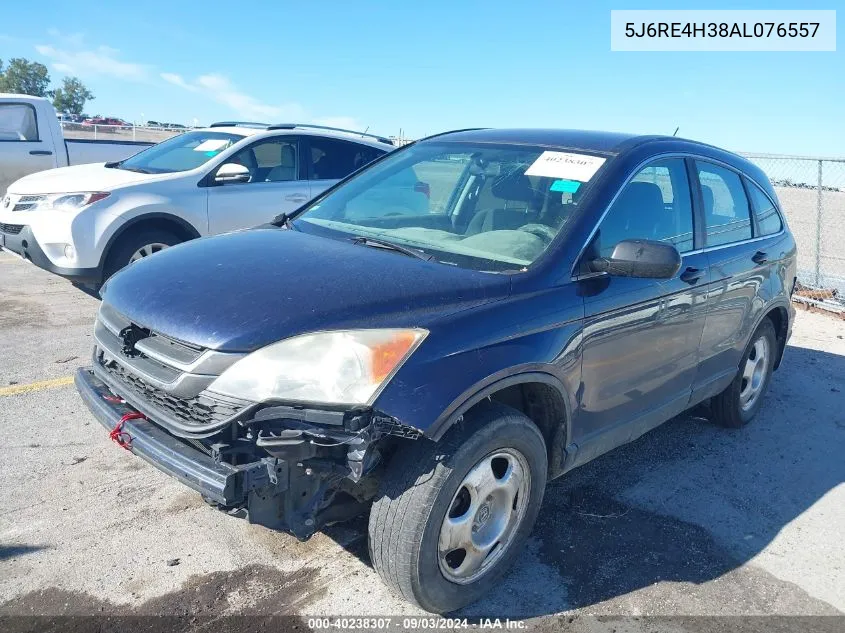 2010 Honda Cr-V Lx VIN: 5J6RE4H38AL076557 Lot: 40238307