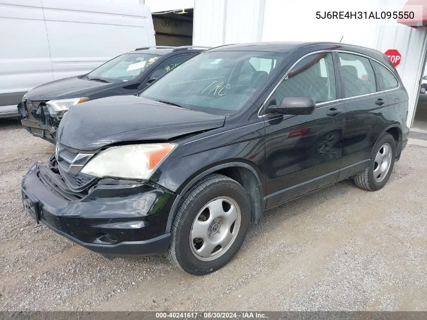 2010 Honda Cr-V Lx VIN: 5J6RE4H31AL095550 Lot: 40241617