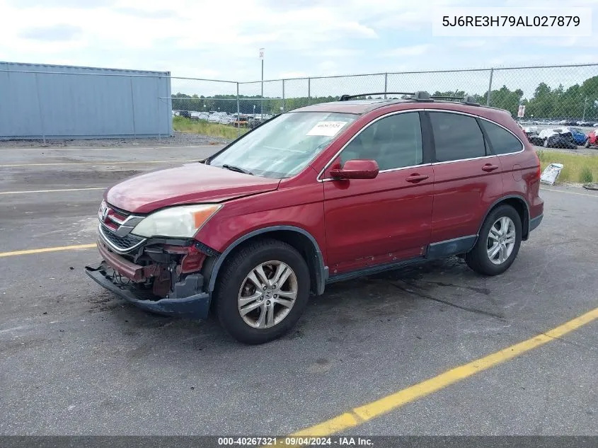 2010 Honda Cr-V Ex-L VIN: 5J6RE3H79AL027879 Lot: 40267321