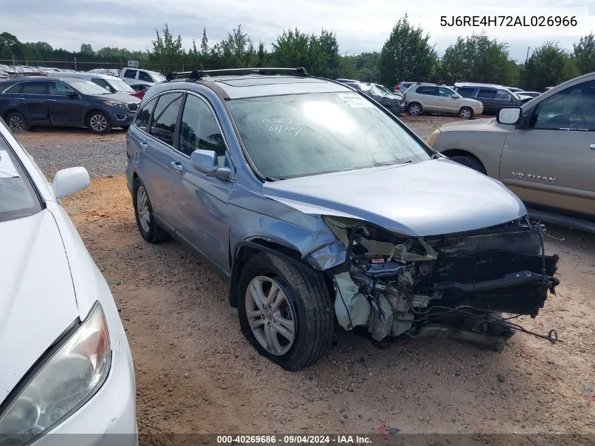 5J6RE4H72AL026966 2010 Honda Cr-V Ex-L