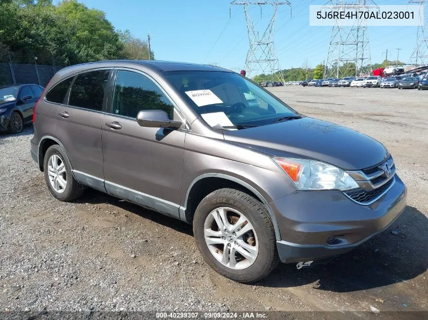 2010 Honda Cr-V Ex-L VIN: 5J6RE4H70AL023001 Lot: 40299307