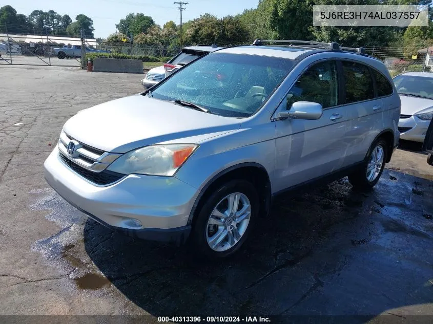 2010 Honda Cr-V Ex-L VIN: 5J6RE3H74AL037557 Lot: 40313396