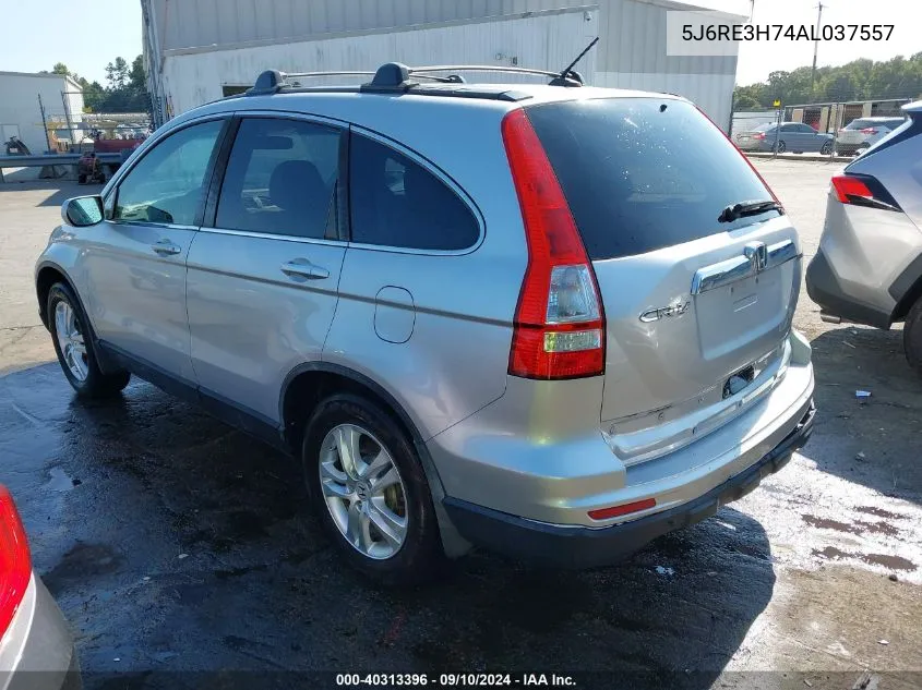 2010 Honda Cr-V Ex-L VIN: 5J6RE3H74AL037557 Lot: 40313396