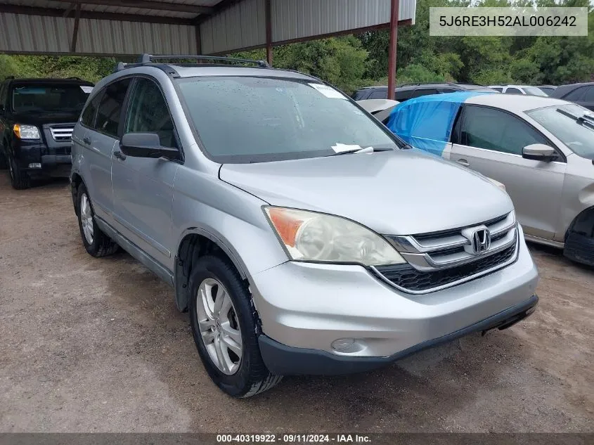 2010 Honda Cr-V Ex VIN: 5J6RE3H52AL006242 Lot: 40319922